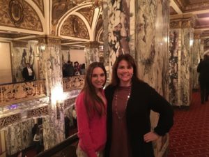 Host mom with exchange student at the Opera