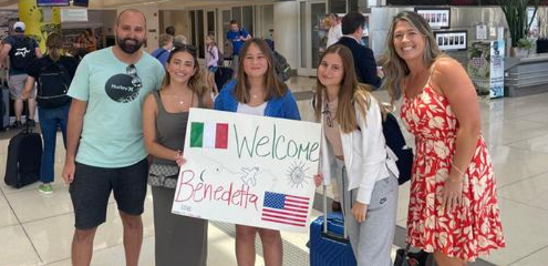 ISE Host Family Welcomes Exchange Student from Italy - August 2024