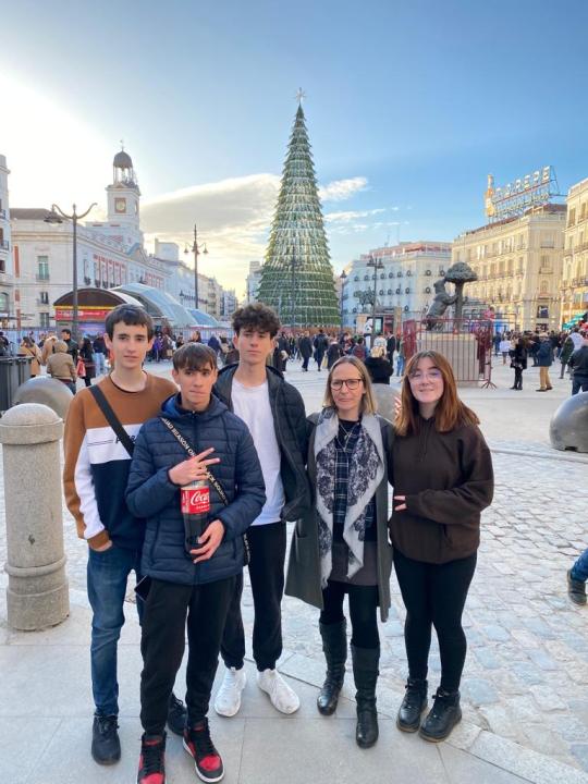 Jaiden with Host Family in Spain 2