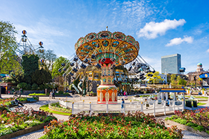 Tivoli Gardens in Copenhagen, Denmark